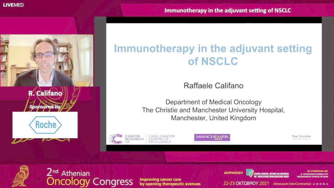 49 R. Califano - Immunotherapy in the adjuvant setting of NSCLC. 