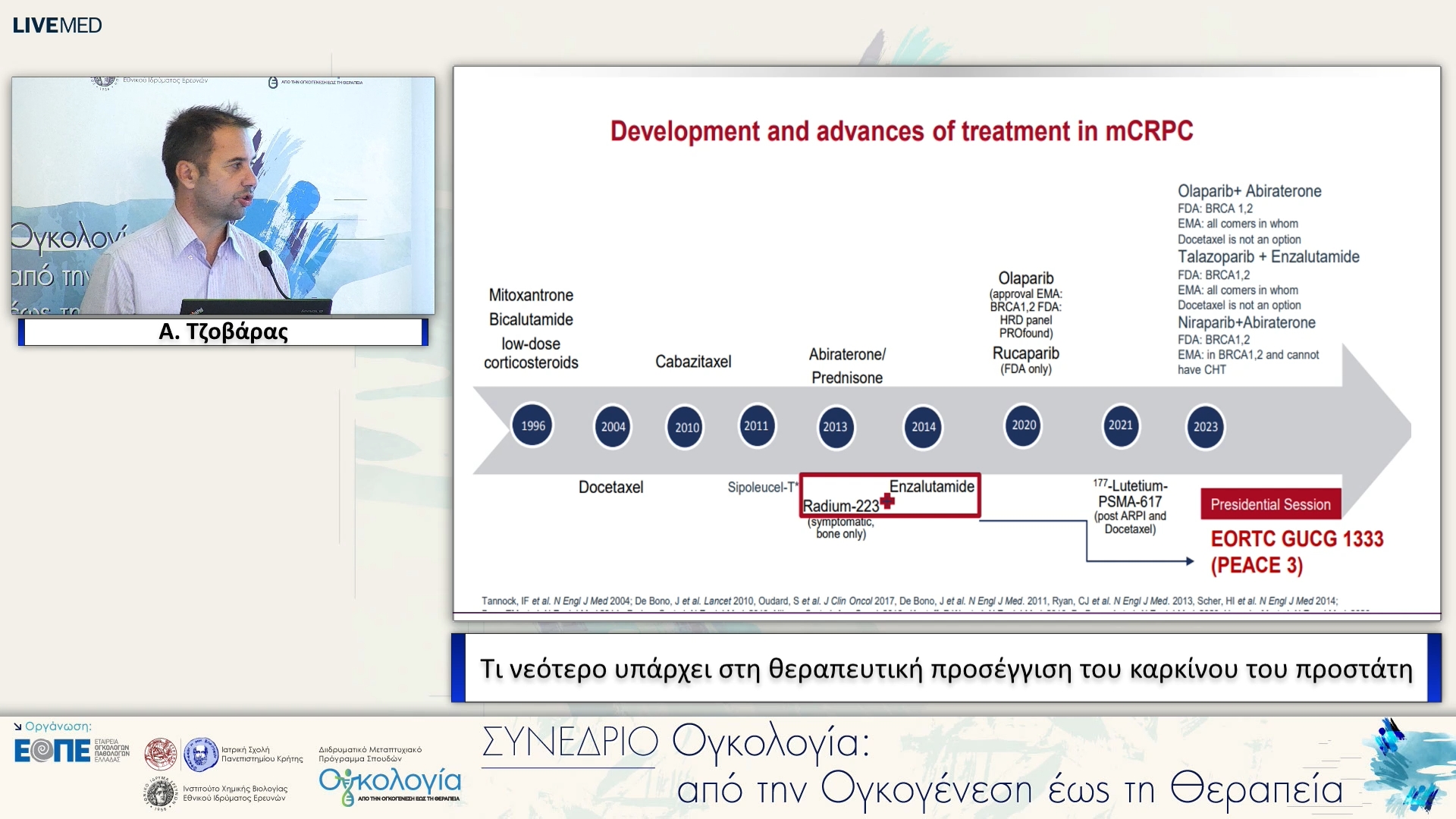 45 Α. Τζοβάρας - Τι νεότερο υπάρχει στη θεραπευτική προσέγγιση του καρκίνου του προστάτη. 