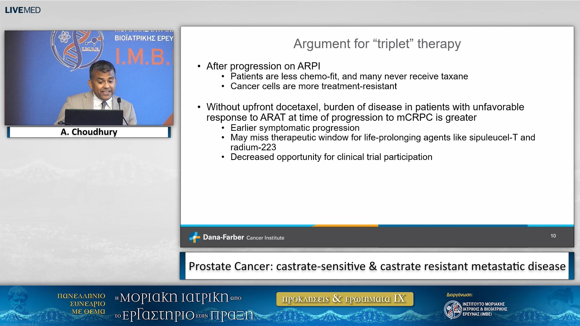50 A. Choudhury - Prostate Cancer: castrate-sensitive & castrate resistant metastatic disease