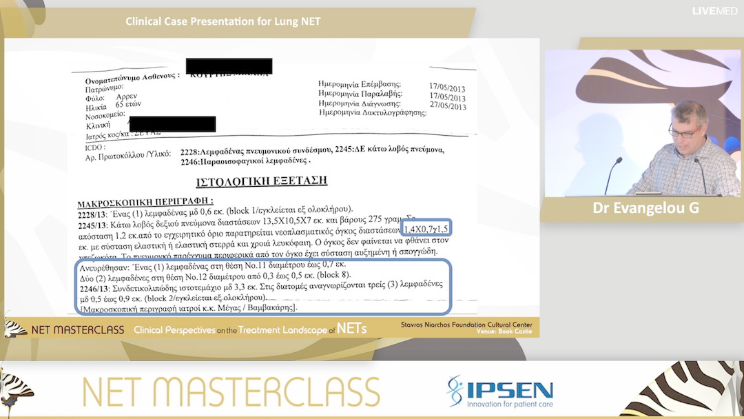 04 Dr Evangelou G. - Clinical Case Presentation for Lung NET