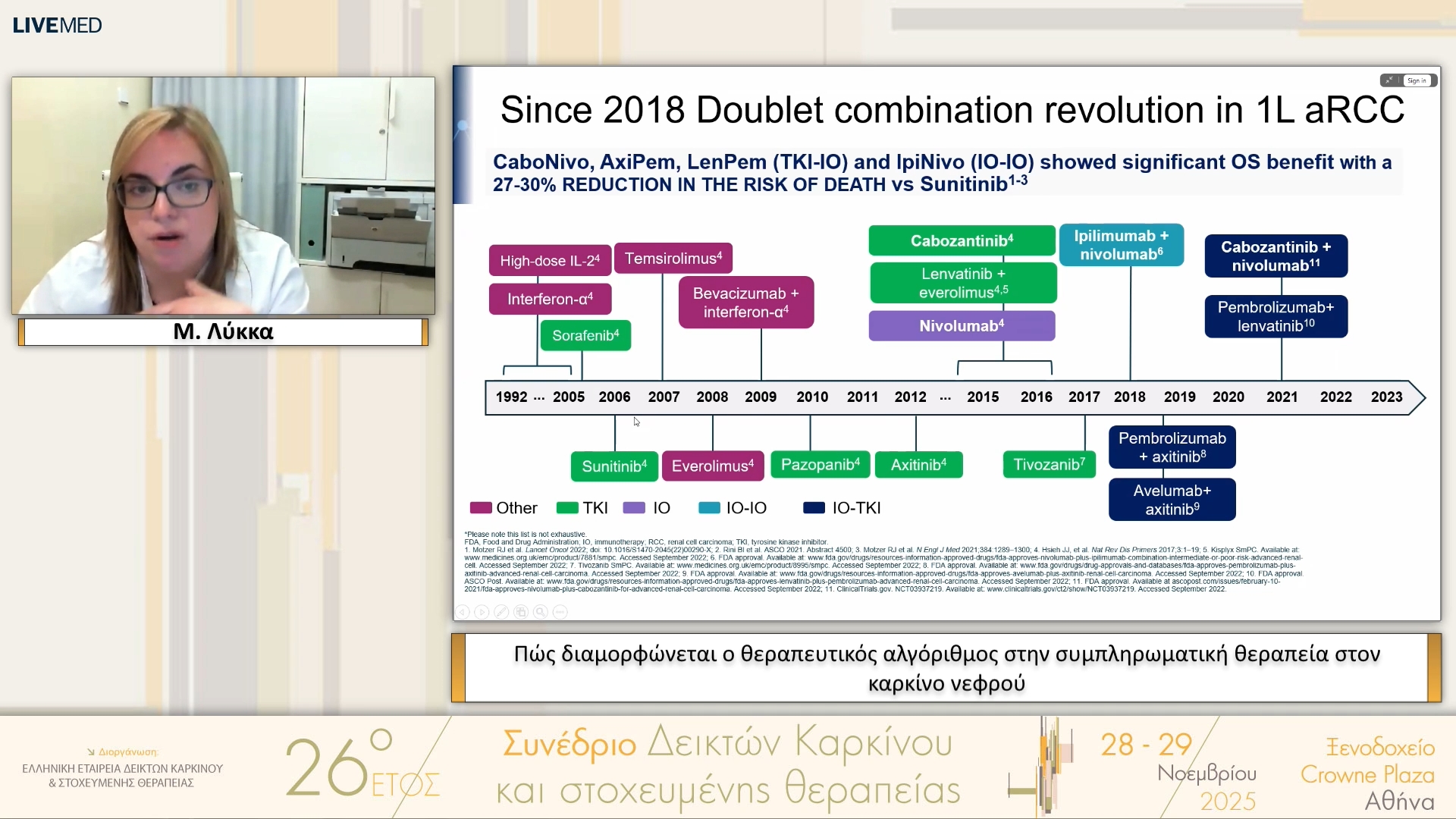 24 Μ. Λύκκα - Πώς διαμορφώνεται ο θεραπευτικός αλγόριθμος στην συμπληρωματική θεραπεία στον καρκίνο νεφρού 