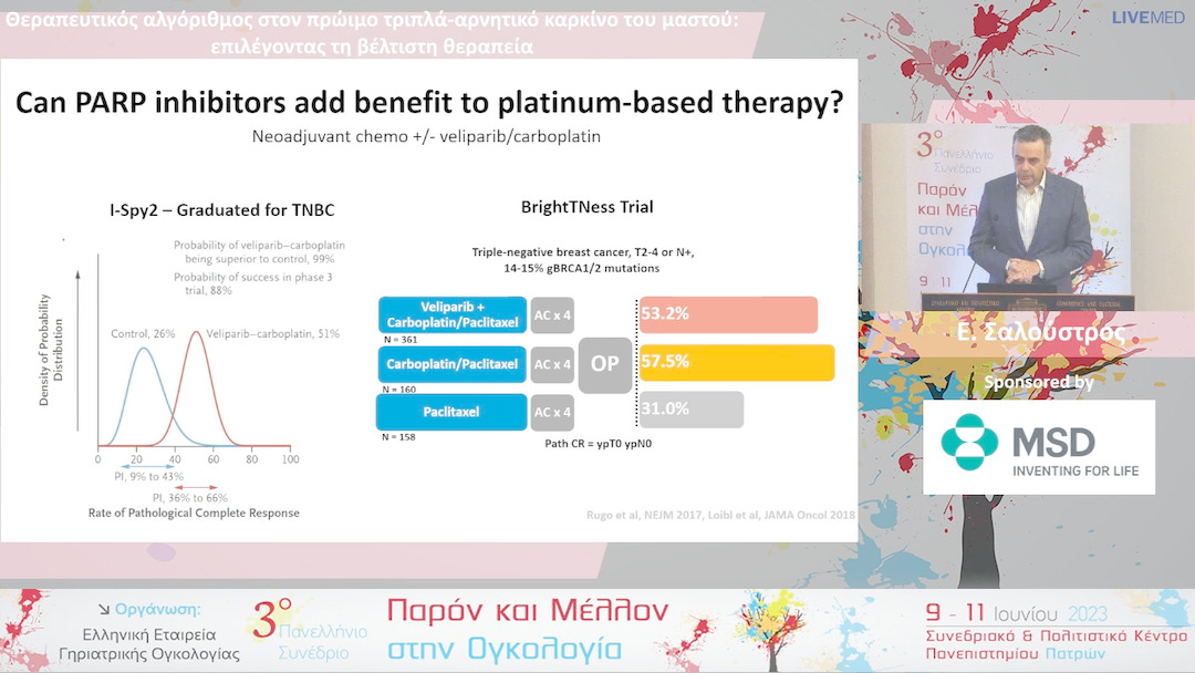 33 Ε. Σαλούστρος - Θεραπευτικός αλγόριθμος στον πρώιμο τριπλά-αρνητικό καρκίνο του μαστού: επιλέγοντας τη βέλτιστη θεραπεία