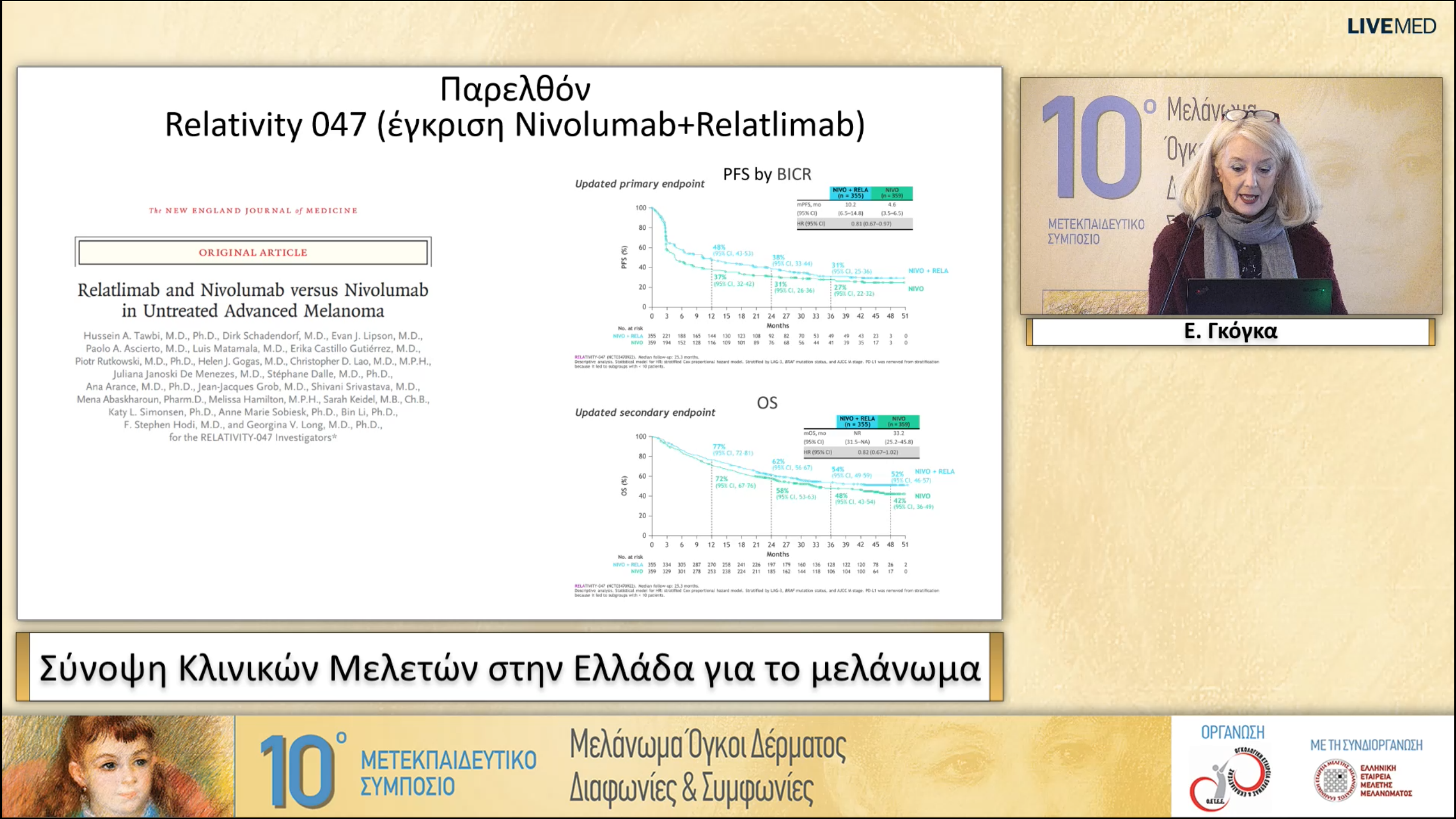 51  Ε. Γκόγκα - Σύνοψη Κλινικών Μελετών στην Ελλάδα για το μελάνωμα