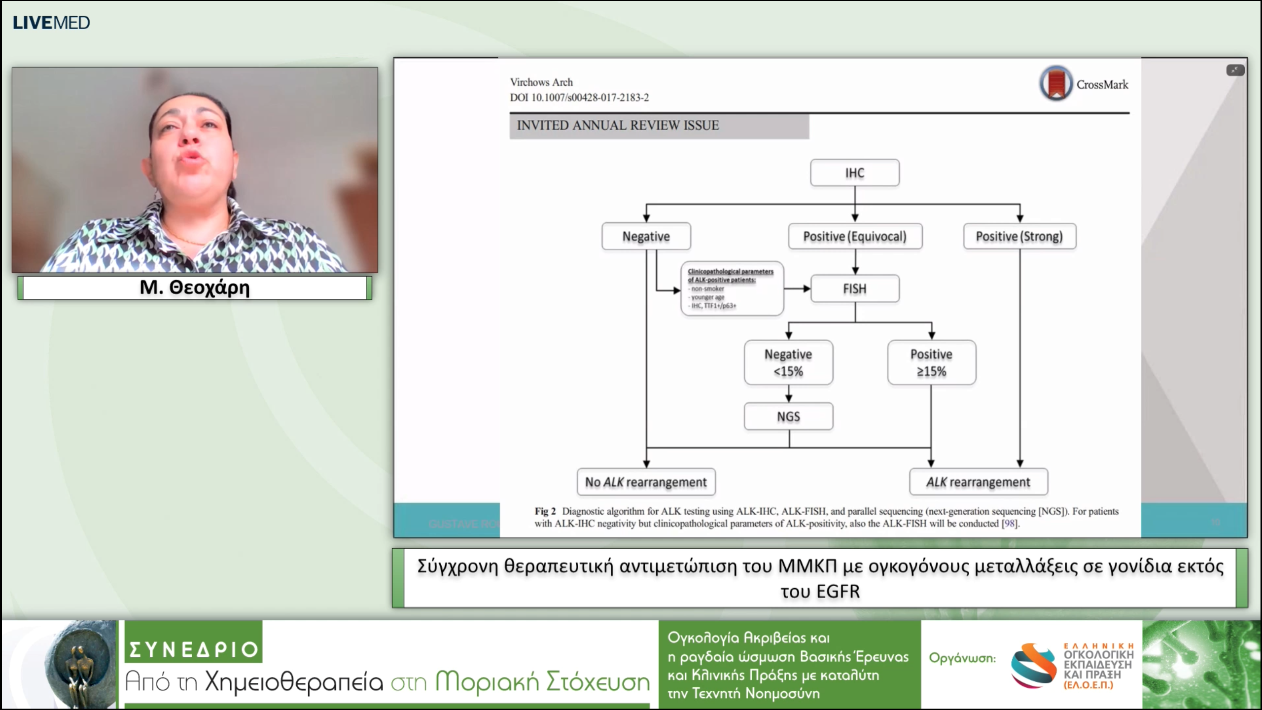 30 Μ. Θεοχάρη - Σύγχρονη θεραπευτική αντιμετώπιση του ΜΜΚΠ με ογκογόνους μεταλλάξεις σε γονίδια εκτός του EGFR.