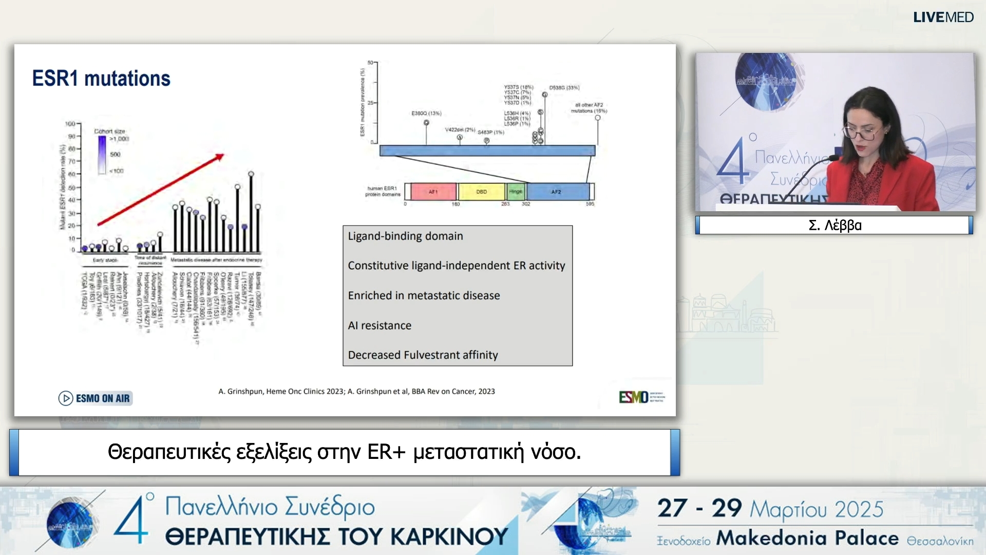 39 Σ. Λέββα - Θεραπευτικές εξελίξεις στην ER+ μεταστατική νόσο.