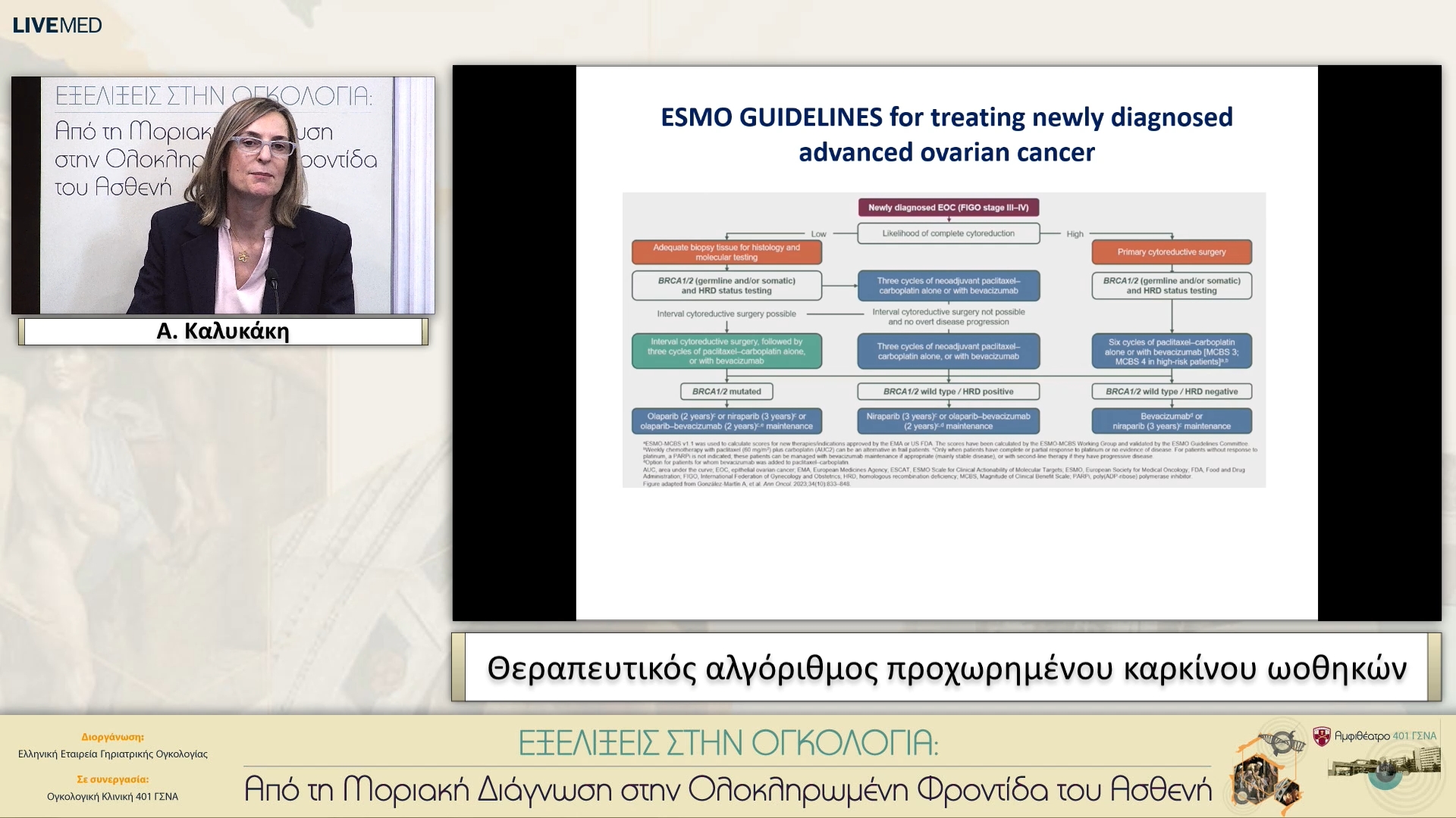 33 Α. Καλυκάκη - Θεραπευτικός αλγόριθμος προχωρημένου καρκίνου ωοθηκών