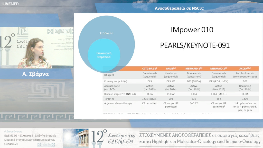 25 Α. Σβάρνα - Ανοσοθεραπεία σε NSCLC