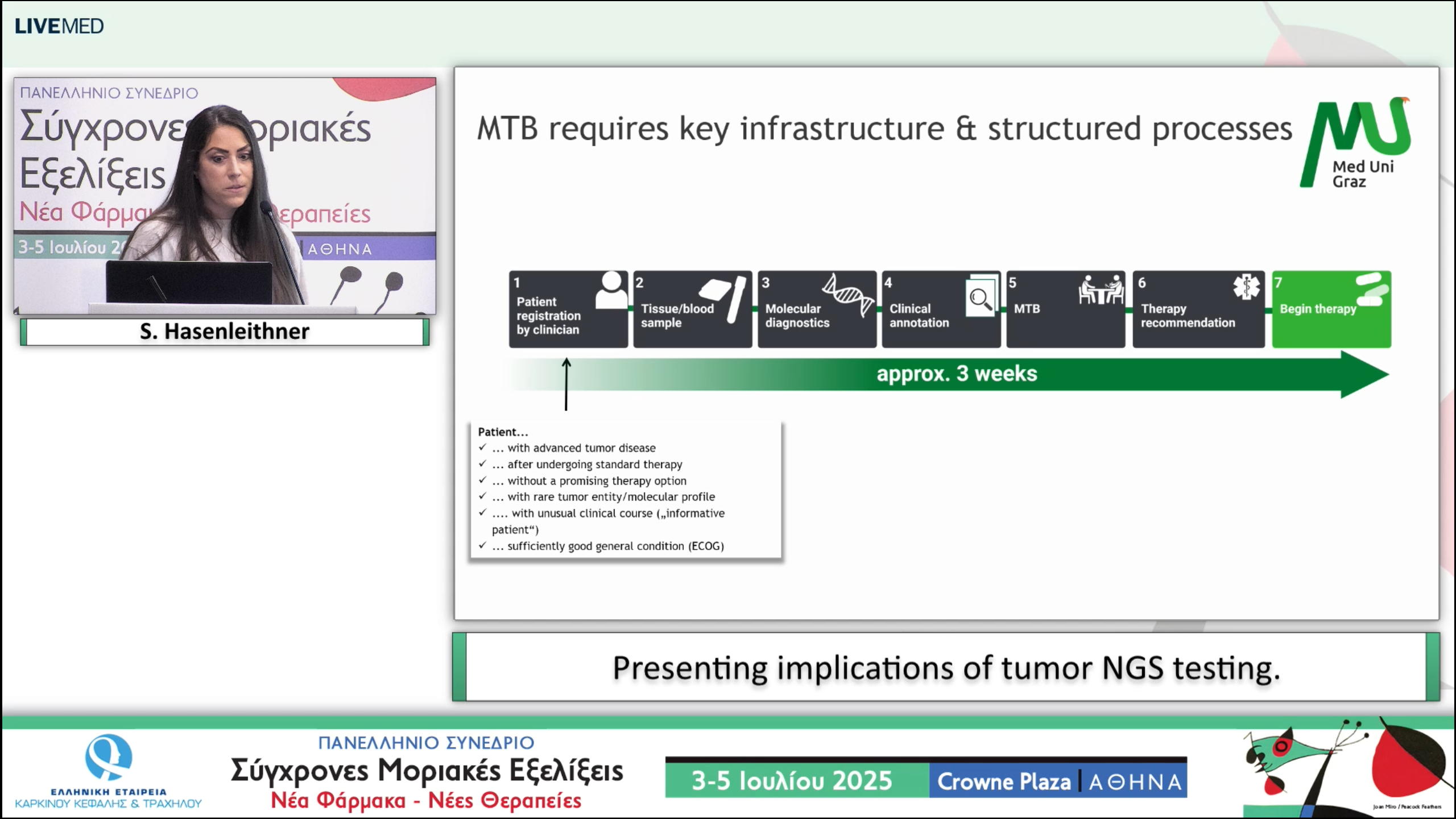 51 S. Hasenleithner - Keynote lecture Presenting implications of tumor NGS testing.