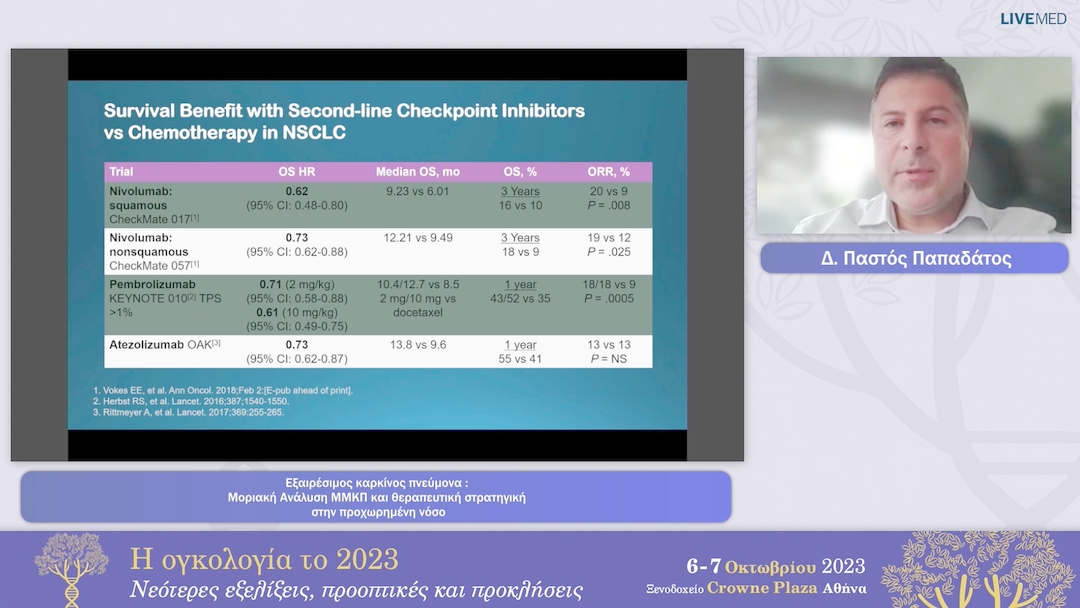 38 Δ. Παστός Παπαδάτος - Μοριακή Ανάλυση ΜΜΚΠ και θεραπευτική στρατηγική στην προχωρημένη νόσο