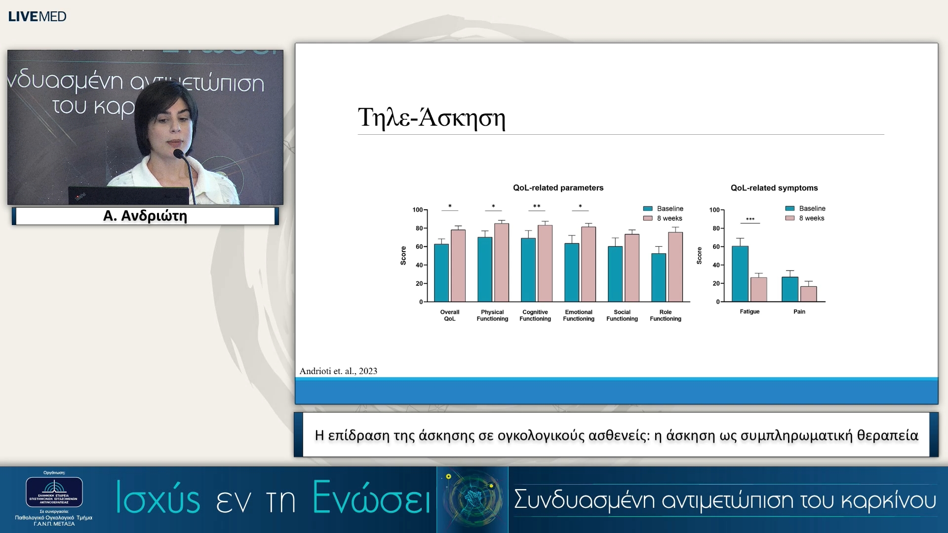 29 Α. Ανδριώτη - Η επίδραση της άσκησης σε ογκολογικούς ασθενείς: η άσκηση ως συμπληρωματική θεραπεία