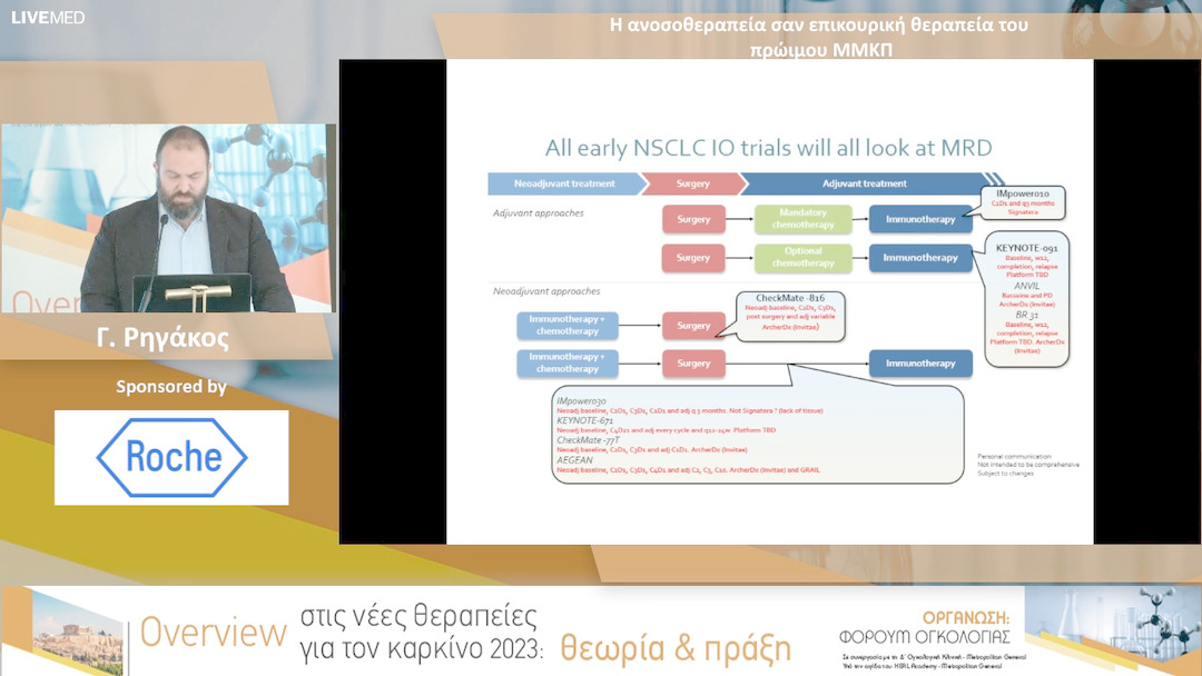 37 Γ. Ρηγάκος - Η ανοσοθεραπεία σαν επικουρική θεραπεία του πρώιμου ΜΜΚΠ