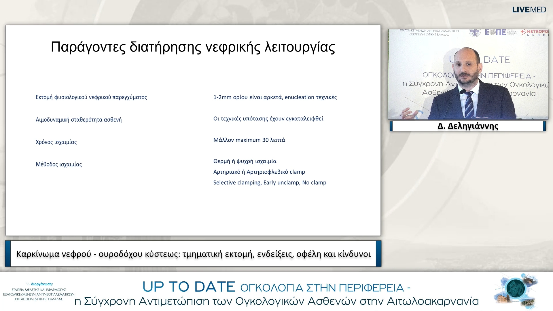 28 Δ. Δεληγιάννης - Καρκίνωμα νεφρού - ουροδόχου κύστεως: τμηματική εκτομή, ενδείξεις, οφέλη και κίνδυνοι