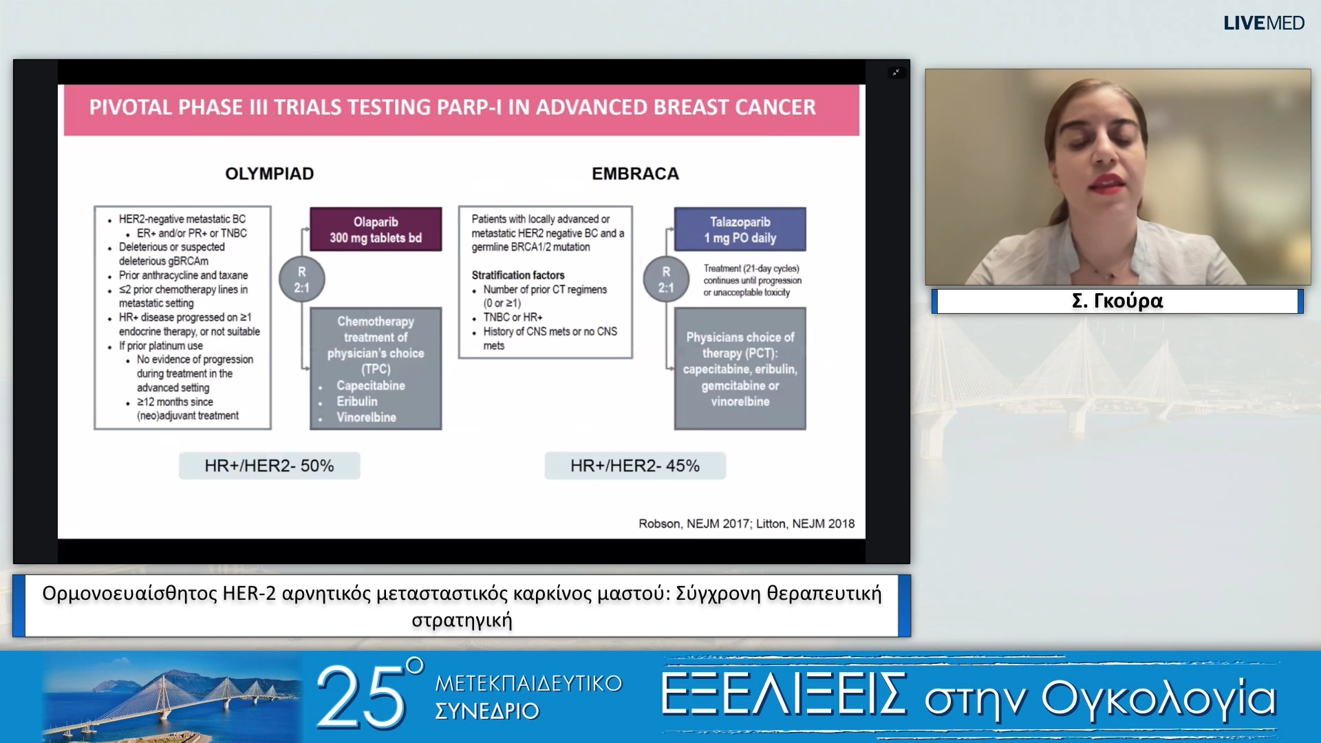 39 Σ. Γκούρα - Ορμονοευαίσθητος HER-2 αρνητικός μετασταστικός καρκίνος μαστού: Σύγχρονη θεραπευτική στρατηγική