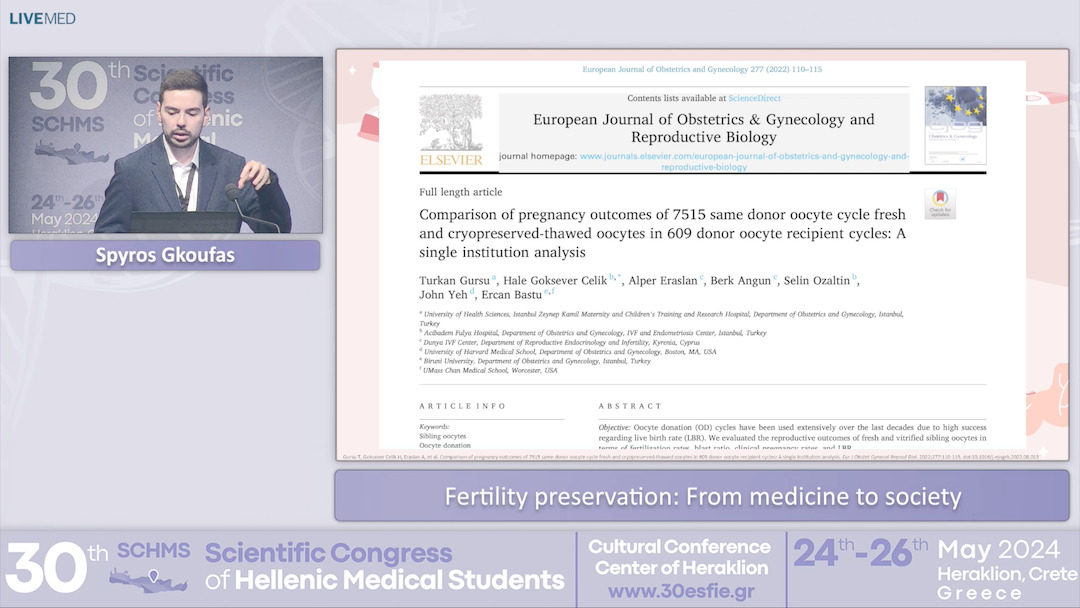 48 Spyros Gkoufas - Fertility preservation: From medicine to society