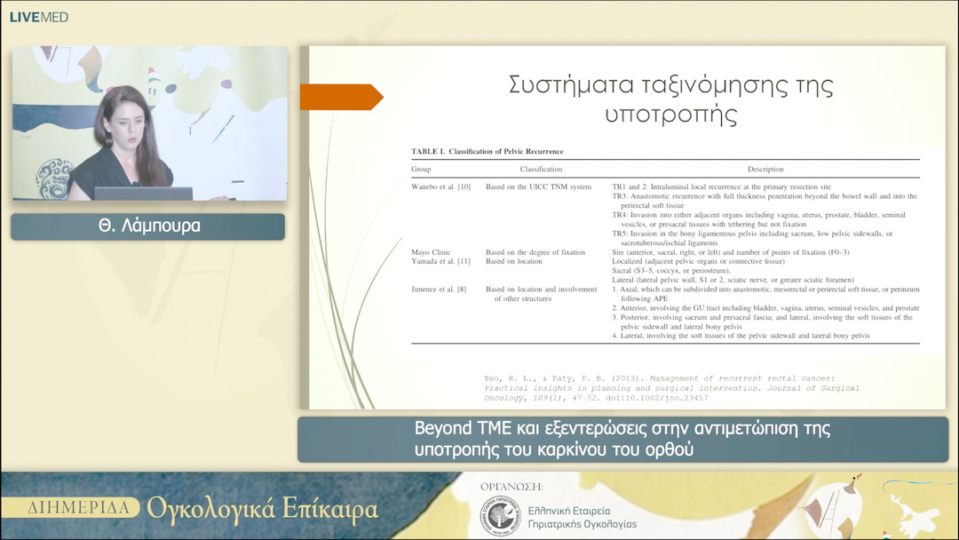 35 Θ. Λάμπουρα - Beyond TME και εξεντερώσεις στην αντιμετώπιση της υποτροπής του καρκίνου του ορθού