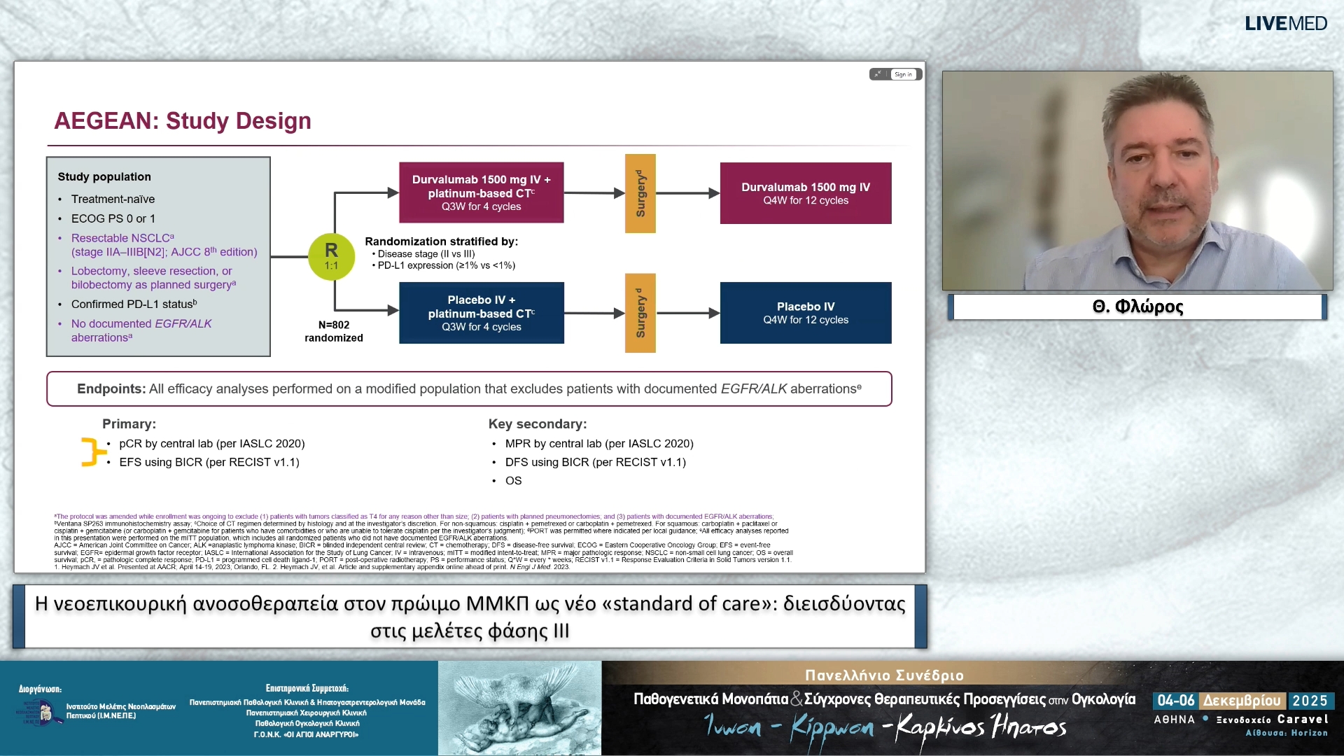 71 Θ. Φλώρος - Η νεοεπικουρική ανοσοθεραπεία στον πρώιμο ΜΜΚΠ ως νέο «standard of care»: διεισδύοντας στις μελέτες φάσης ΙΙΙ 