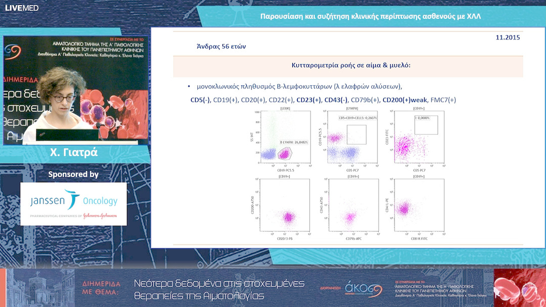 26 Χ. Γιατρά - Παρουσίαση και συζήτηση κλινικής περίπτωσης ασθενούς με ΧΛΛ