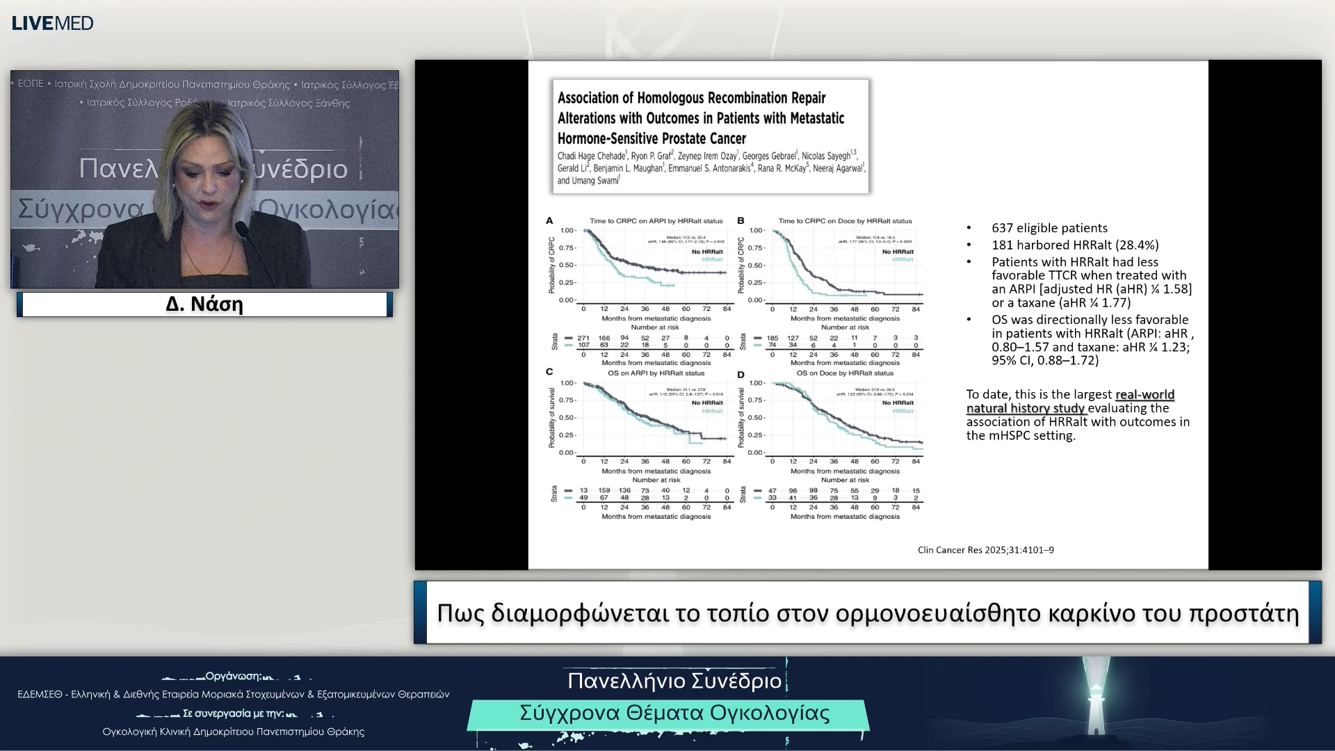 41 Δ. Νάση - Πως διαμορφώνεται το τοπίο στον ορμονοευαίσθητο καρκίνο του προστάτη