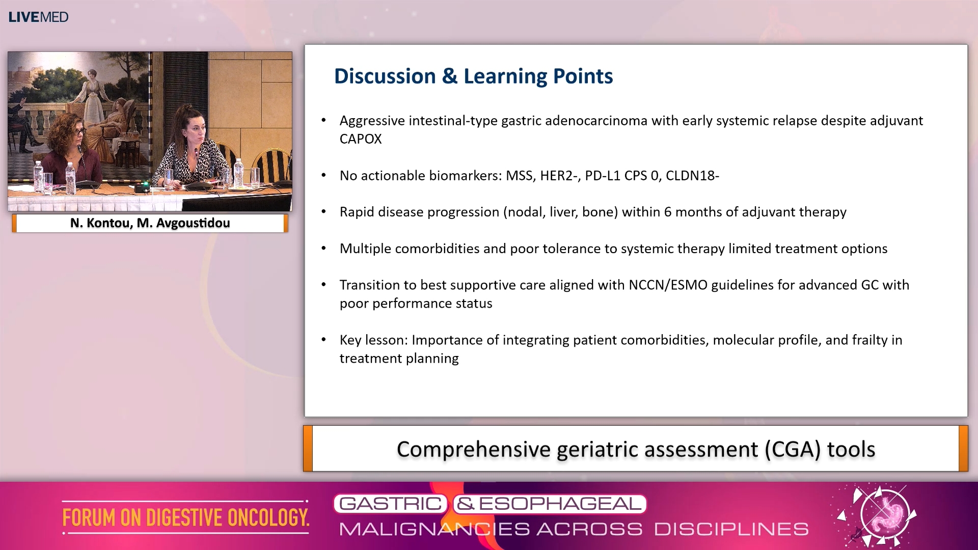 21 Case14: Frail Elderly Stage IV Gastric Cancer - Geriatric Focus