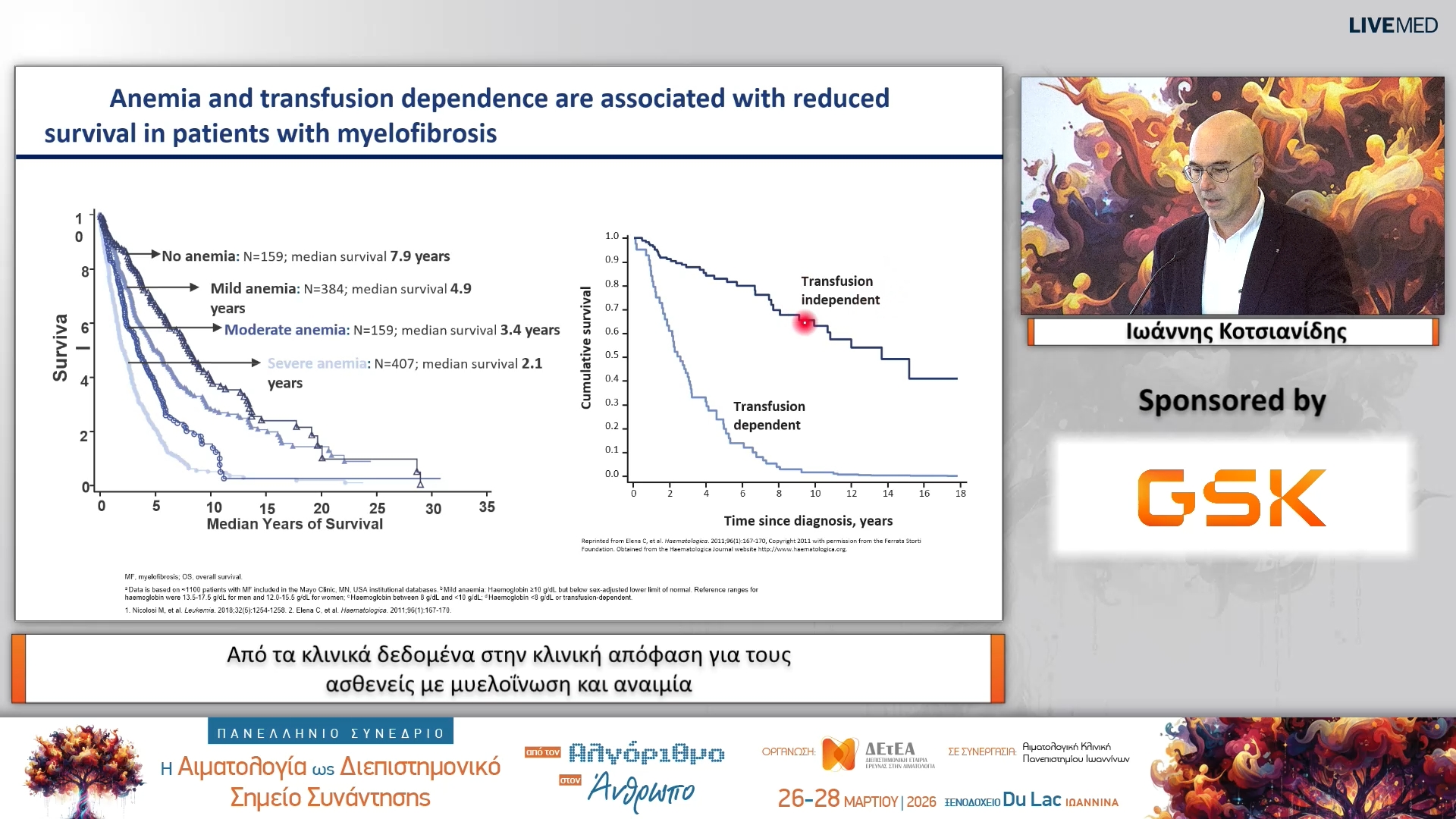 29 Ιωάννης Κοτσιανίδης - Από τα κλινικά δεδομένα στην κλινική απόφαση για τους ασθενείς με μυελοΐνωση και αναιμία