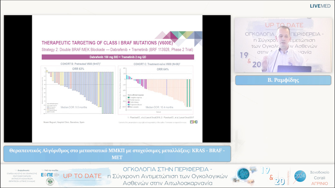 23 Β. Ραμφίδης - Θεραπευτικός Αλγόριθμος στο μεταστατικό ΜΜΚΠ με στοχεύσιμες μεταλλάξεις: KRAS - BRAF - MET