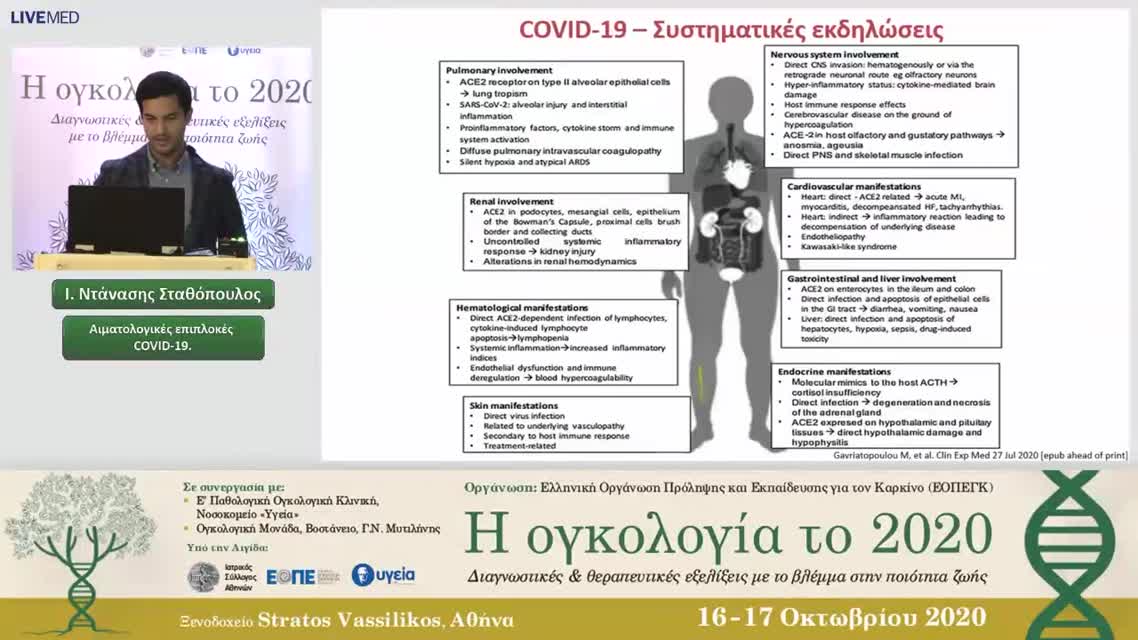 19 I. Ντάνασης Σταθόπουλος - Αιματολογικές επιπλοκές COVID-19