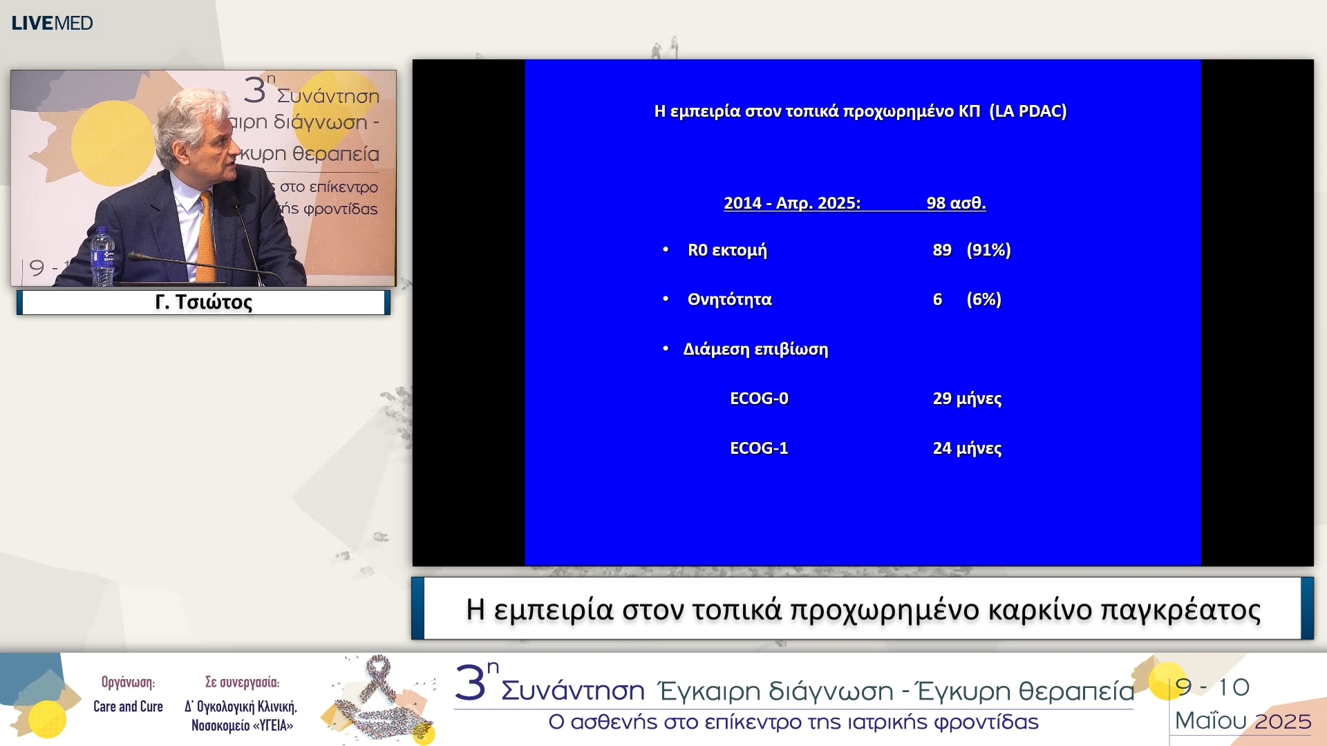31 Γ. Τσιώτος - Η εμπειρία στον τοπικά προχωρημένο καρκίνο παγκρέατος