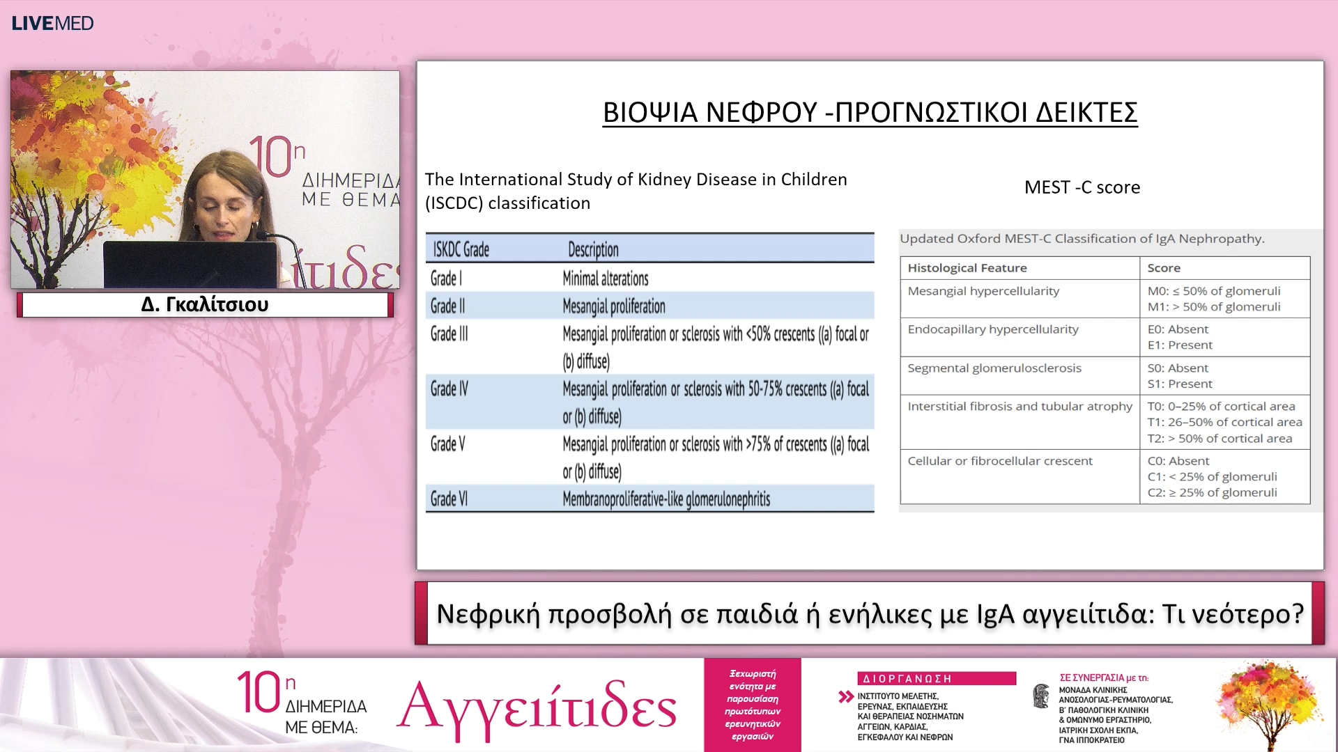 45 Δ. Γκαλίτσιου - Νεφρική προσβολή σε παιδιά ή ενήλικες με IgA αγγειίτιδα: Τι νεότερο? 
