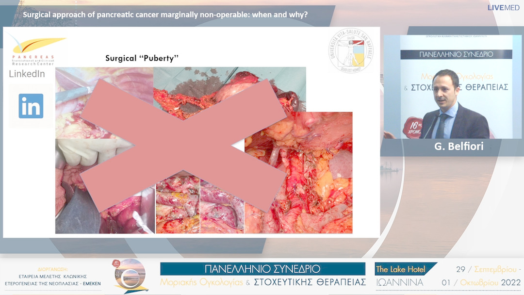 21 G. Belfiori - Surgical approach of pancreatic cancer marginally non-operable: when and why? 