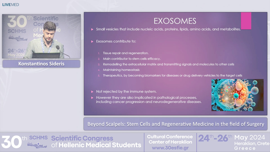 50 Konstantinos Sideris - Beyond Scalpels: Stem Cells and Regenerative Medicine in the field of Surgery