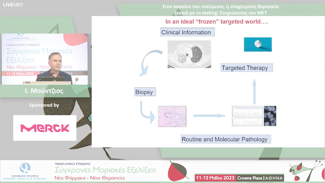 18 I. Μούντζιος - Στον καρκίνο του πνεύμονα, η στοχευμένη θεραπεία ξεκινά με το testing: Στοχεύοντας τον ΜΕΤ