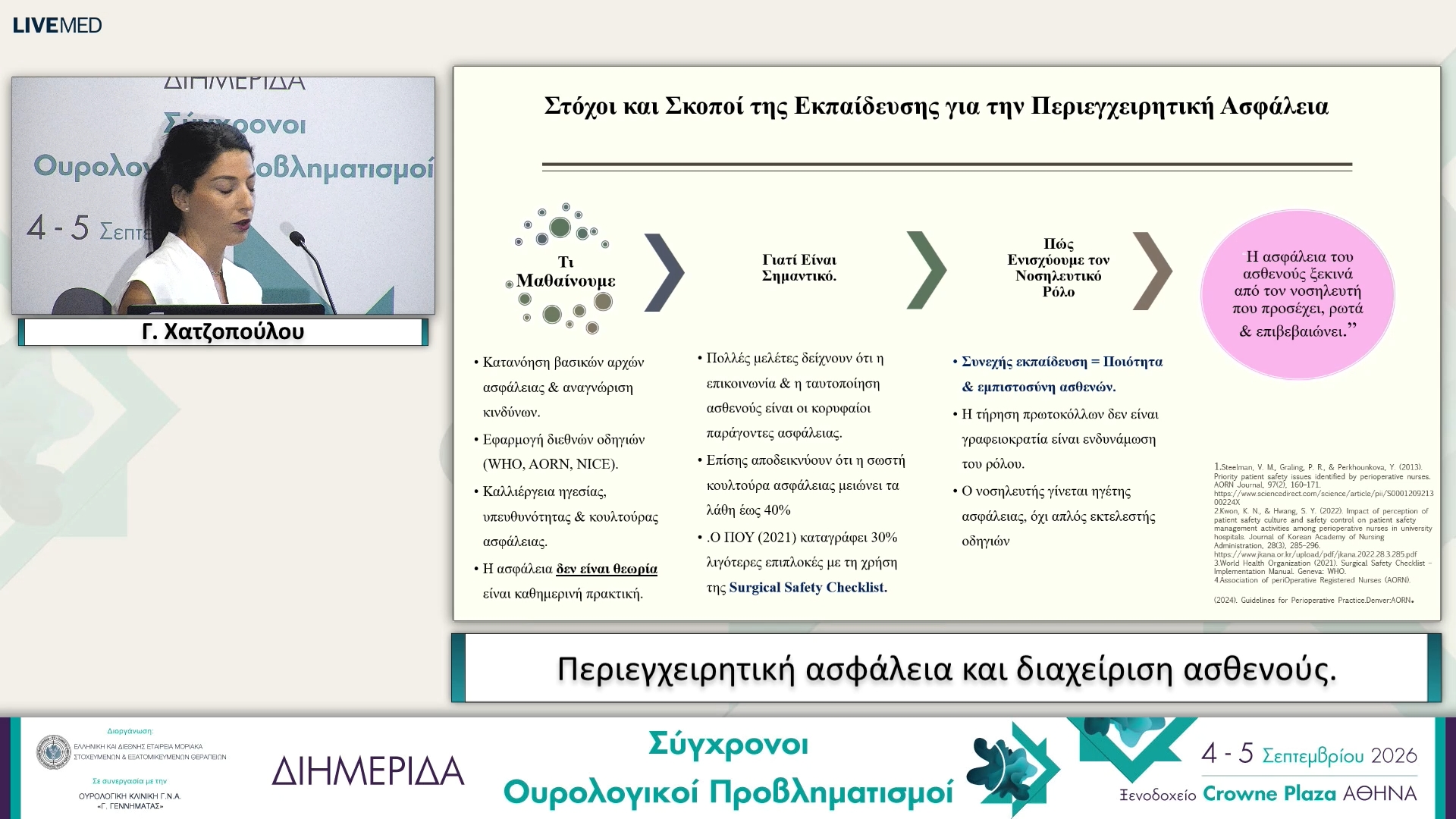 01 Γ. Χατζοπούλου - Περιεγχειρητική ασφάλεια και διαχείριση ασθενούς. 
