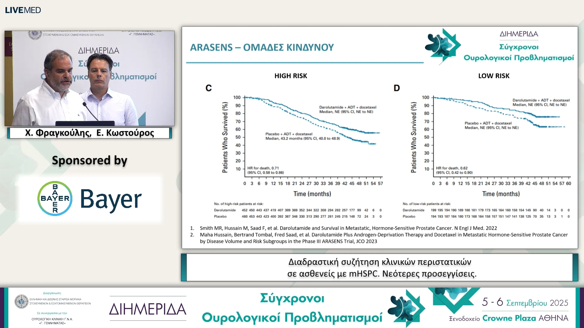 25 Ε. Κωστούρος, Χ. Φραγκούλης - Διαδραστική συζήτηση κλινικών περιστατικών σε ασθενείς με mHSPC. Νεότερες προσεγγίσεις
