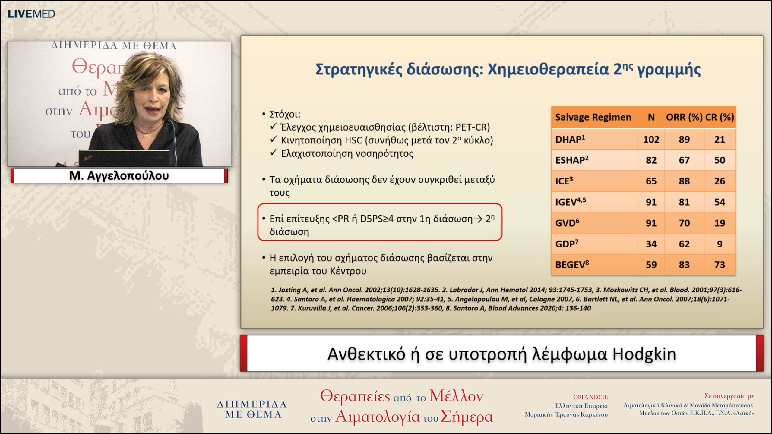 26 Μ. Αγγελοπούλου - Ανθεκτικό ή σε υποτροπή λέμφωμα Hodgkin