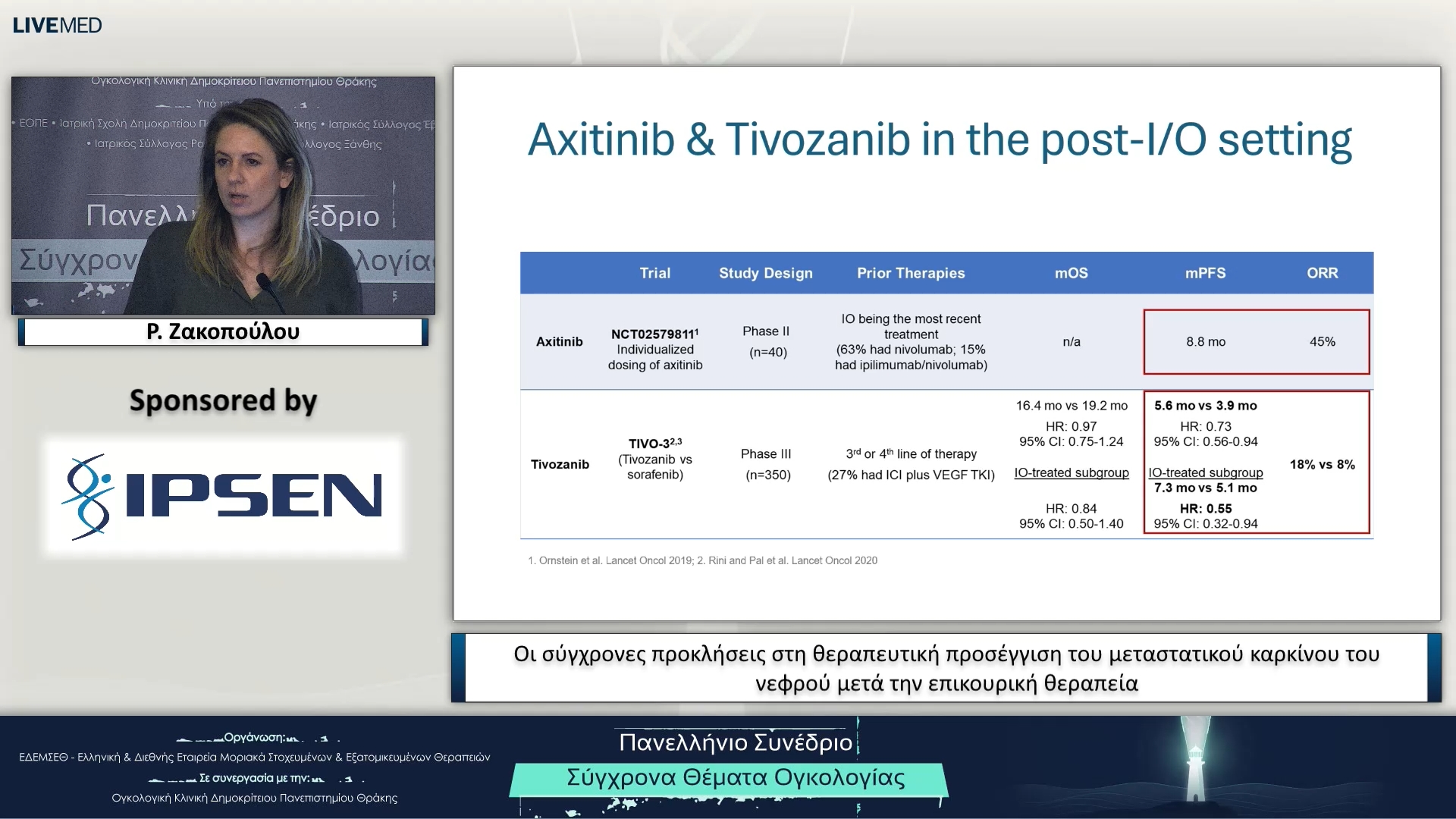 40 Ρ. Ζακοπούλου - Οι σύγχρονες προκλήσεις στη θεραπευτική προσέγγιση του μεταστατικού καρκίνου του νεφρού μετά την επικουρική θεραπεία