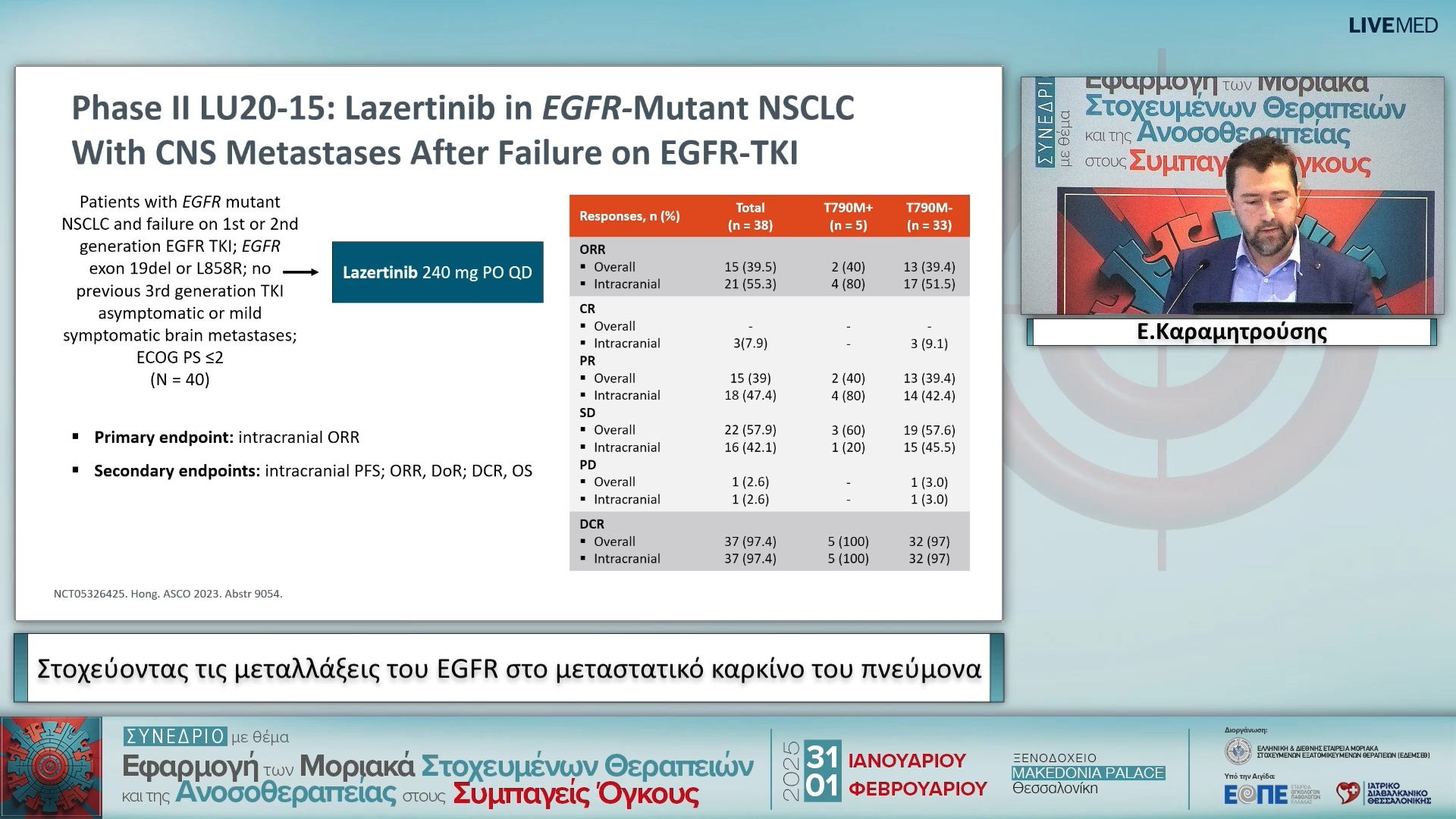22  Ε. Καραμητρούσης - Στοχεύοντας τις μεταλλάξεις του EGFR στο μεταστατικό καρκίνο του πνεύμονα