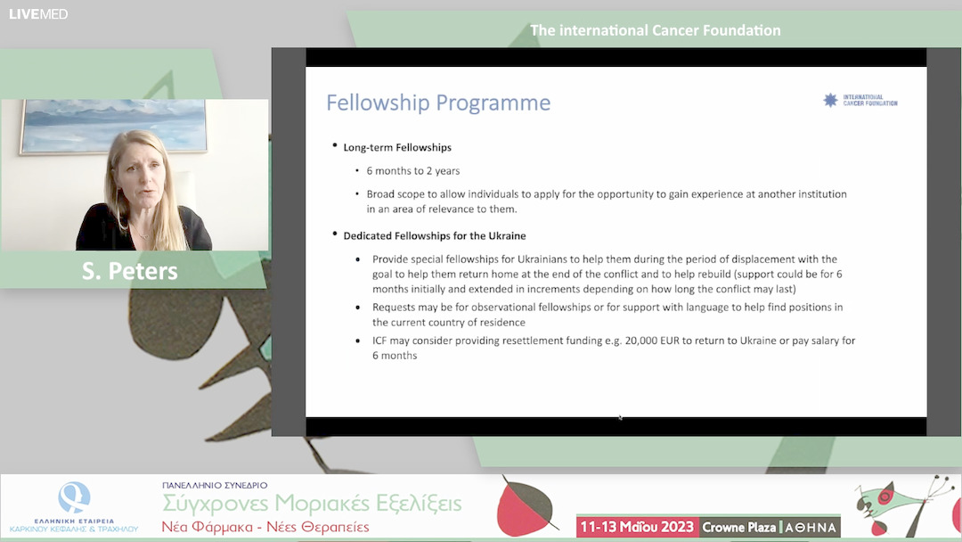 27 S. Peters - The international Cancer Foundation 