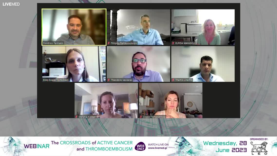 11 Prof. Φαρμάκης Δημήτριος - The crossroads of Thromboembolism and Atrial Fibrillation in patients with active cancer