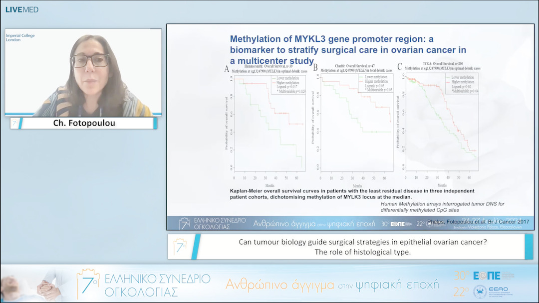 065 Ch. Fotopoulou - Can tumour biology guide surgical strategies in epithelial ovarian cancer? The role of histological type. 