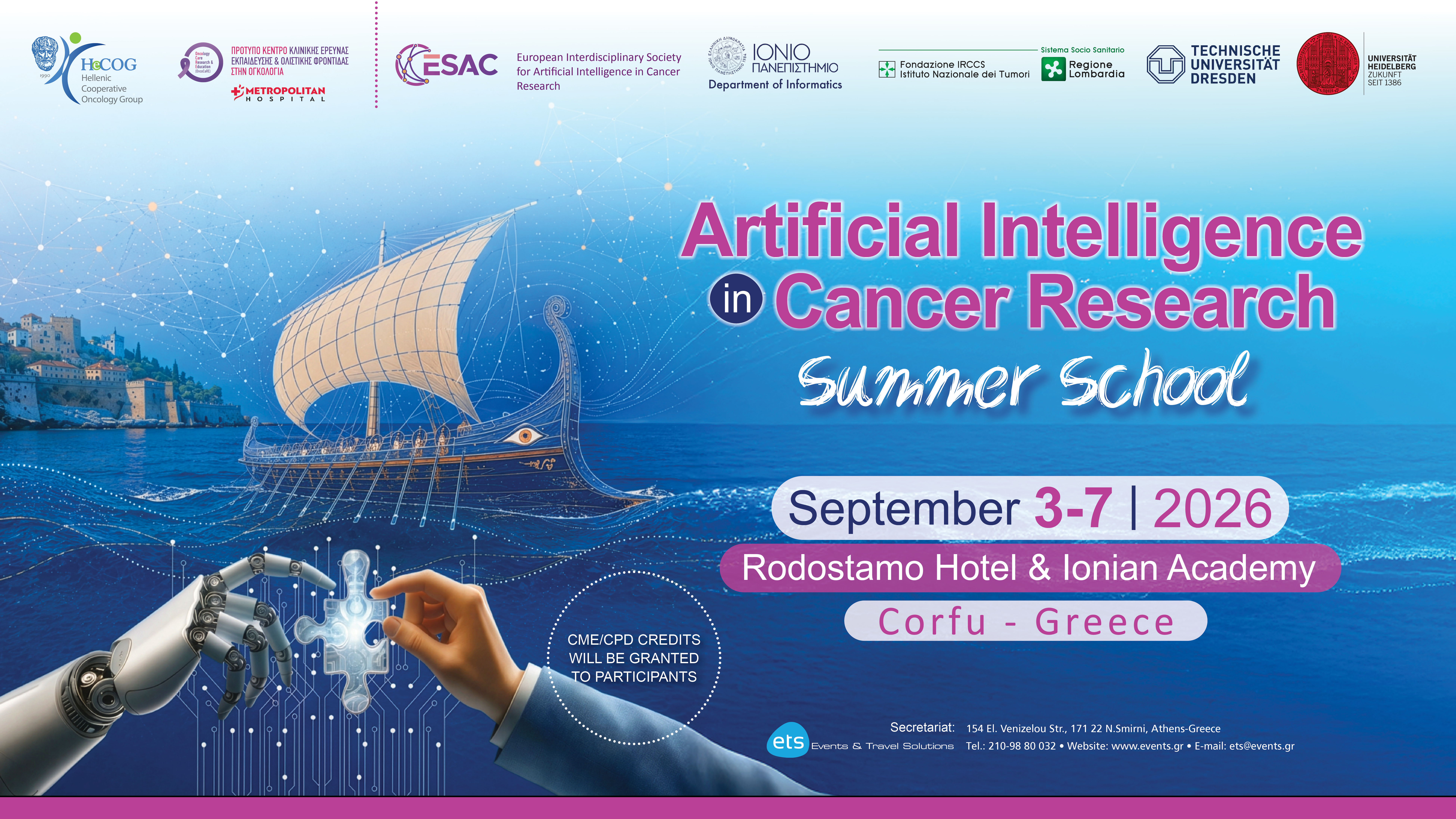 Artificial Intelligence in Cancer Research - Summer School
