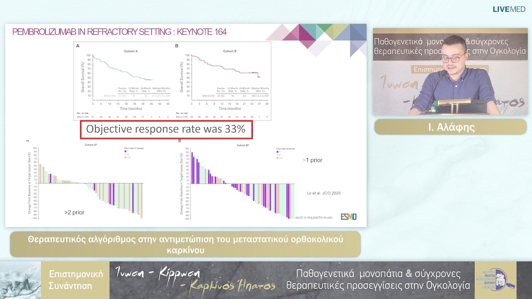 23 Ι. Αλάφης - Θεραπευτικός αλγόριθμος στην αντιμετώπιση του μεταστατικού ορθοκολικού καρκίνου 