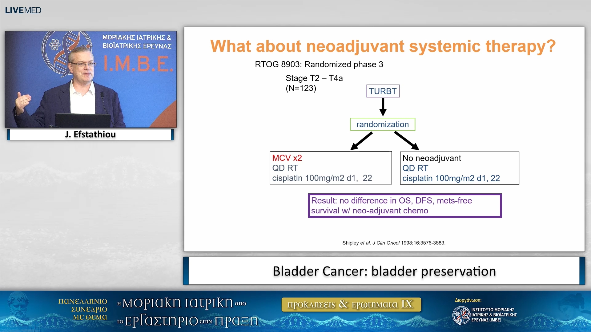 52 J. Efstathiou - Bladder Cancer: bladder preservation