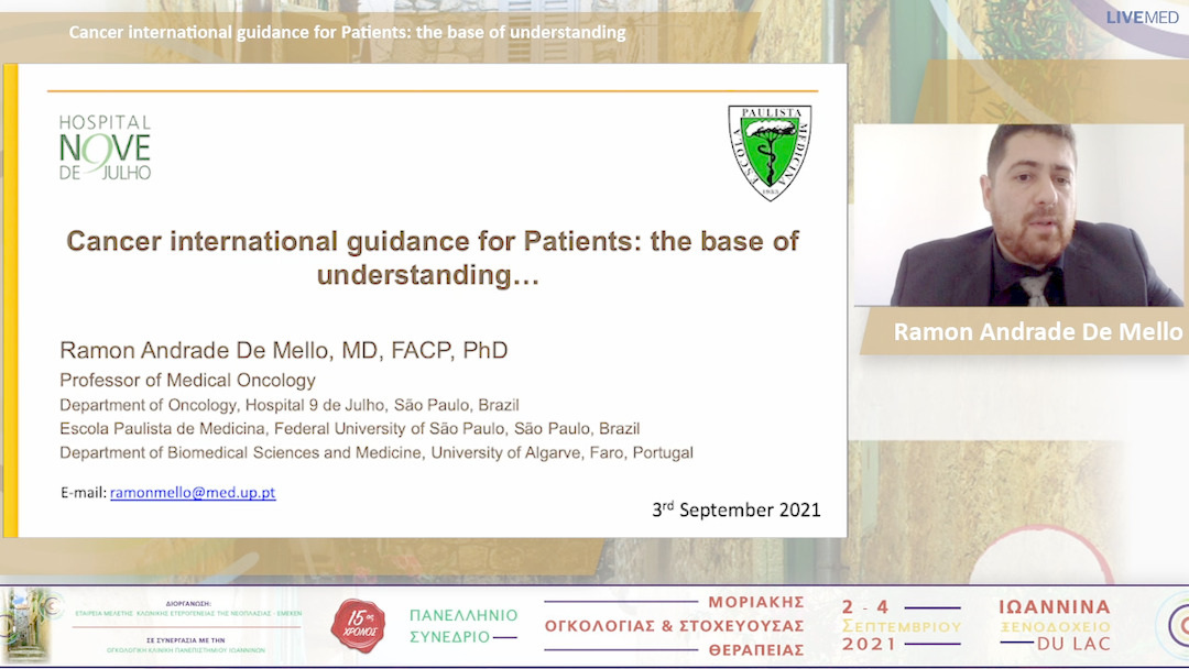 31 R. Andrade De Mello - Cancer international guidance for Patients: the base of understanding…
