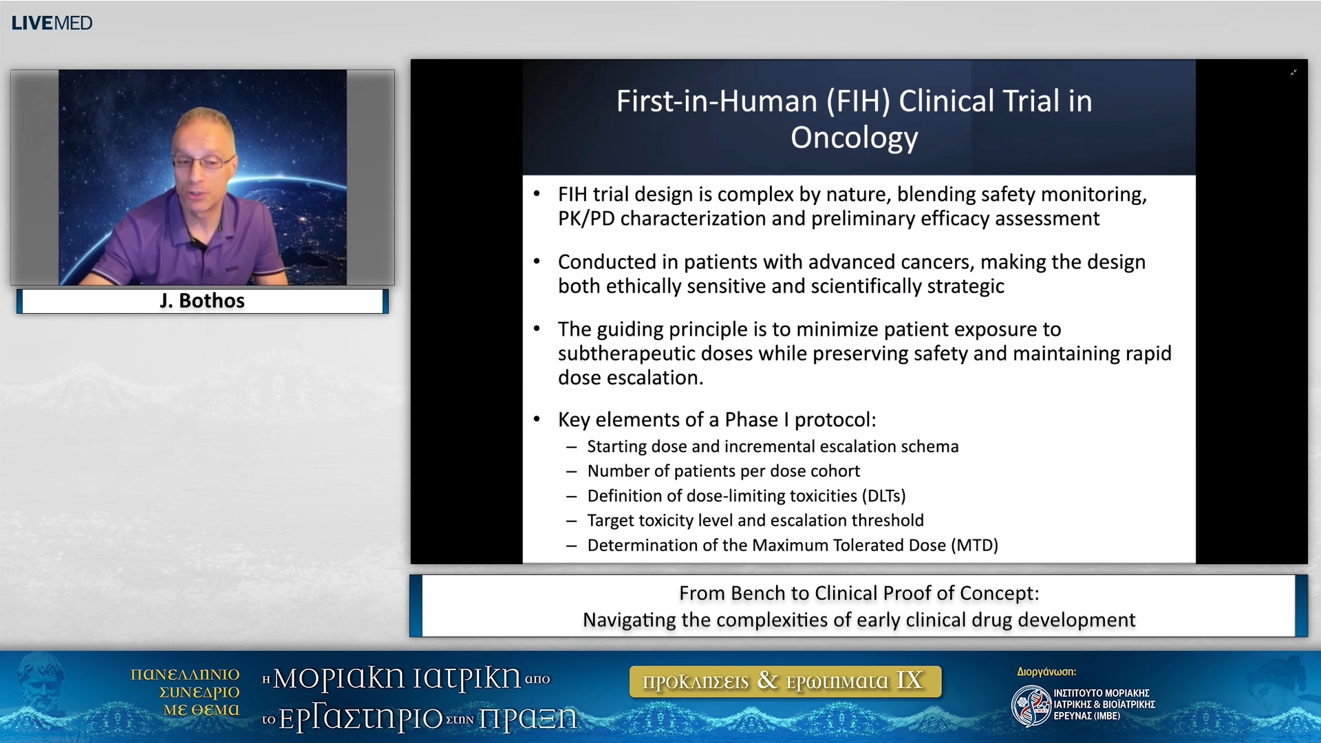 35J. Bothos - From Bench to Clinical Proof of Concept: Navigating the complexities of early clinical drug development