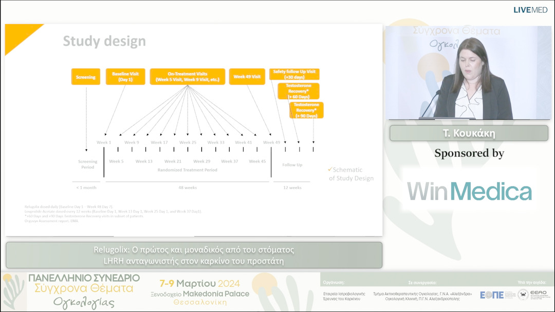 24 Τ. Κουκάκη - Relugolix: Ο πρώτος και μοναδικός από του στόματος LHRH ανταγωνιστής στον καρκίνο του προστάτη 