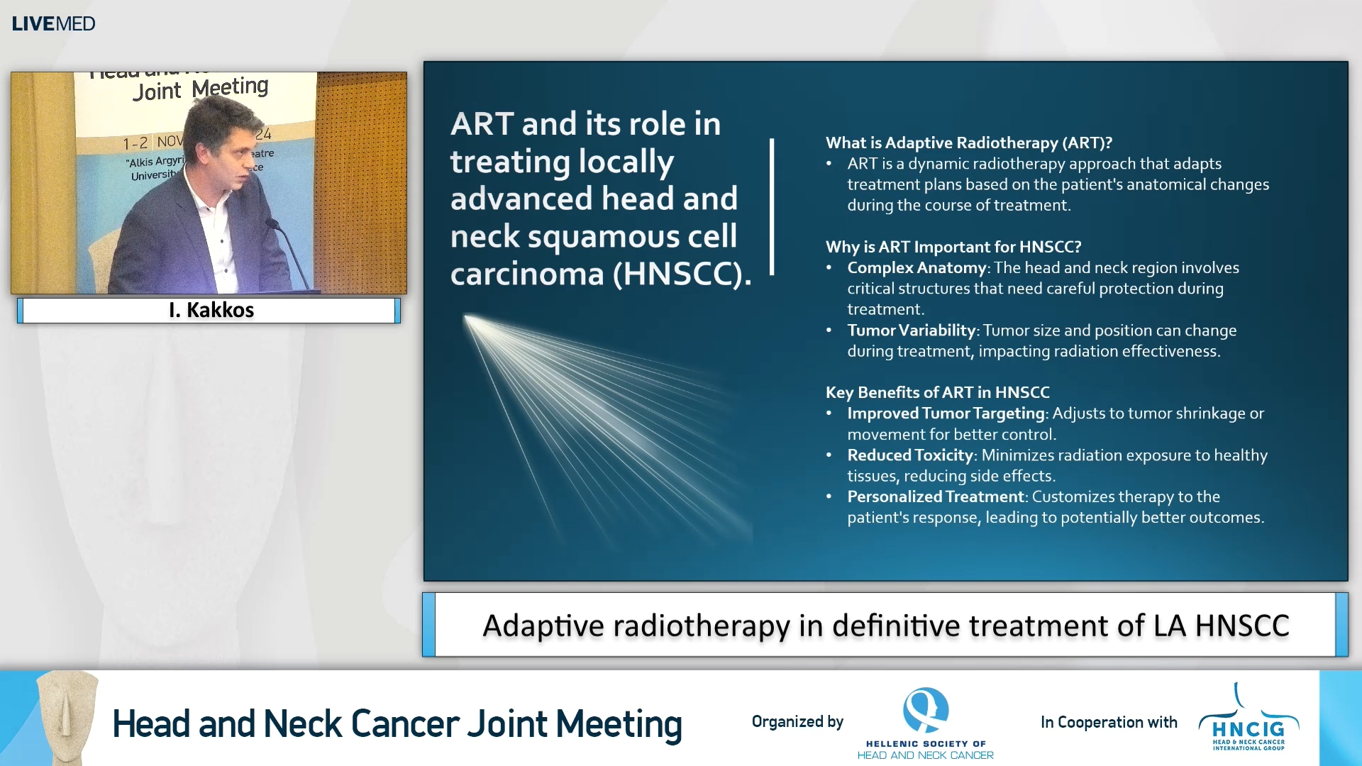 33 I. Kakkos - Αdaptive radiotherapy in definitive treatment of LA HNSCC