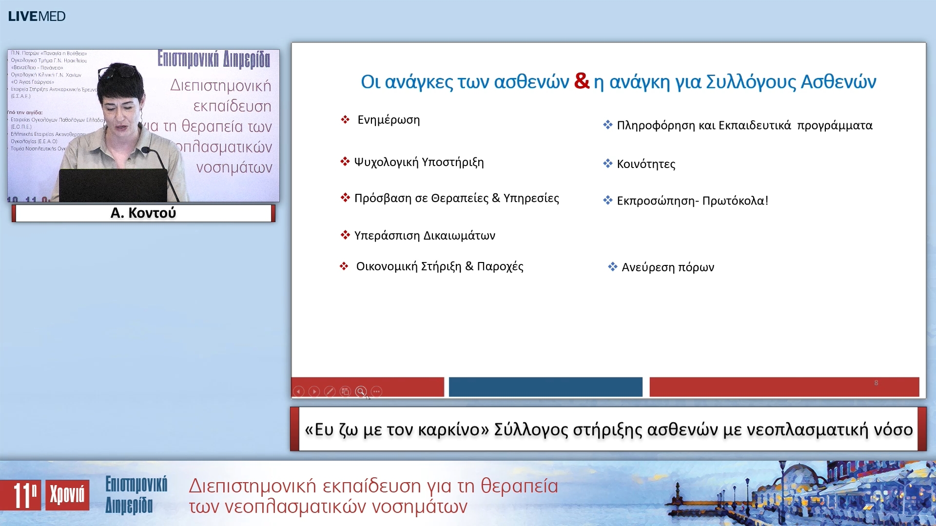 42 Α. Κοντού - «Ευ ζω με τον καρκίνο» Σύλλογος στήριξης ασθενών με νεοπλασματική νόσο 