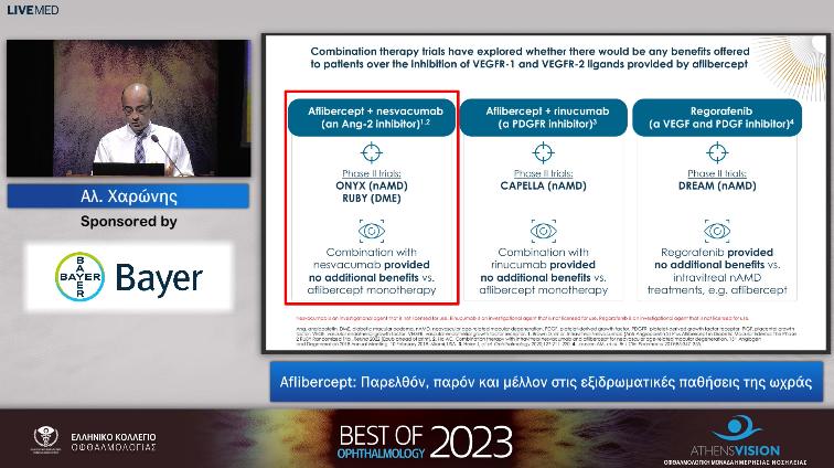 31 Αλ. Χαρώνης - Aflibercept: Παρελθόν, παρόν και μέλλον στις εξιδρωματικές παθήσεις της ωχράς 