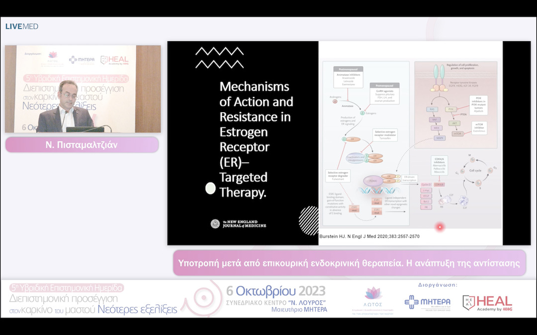 19  Ν. Πισταμαλτζιάν - Υποτροπή μετά από επικουρική ενδοκρινική θεραπεία. Η ανάπτυξη της αντίστασης