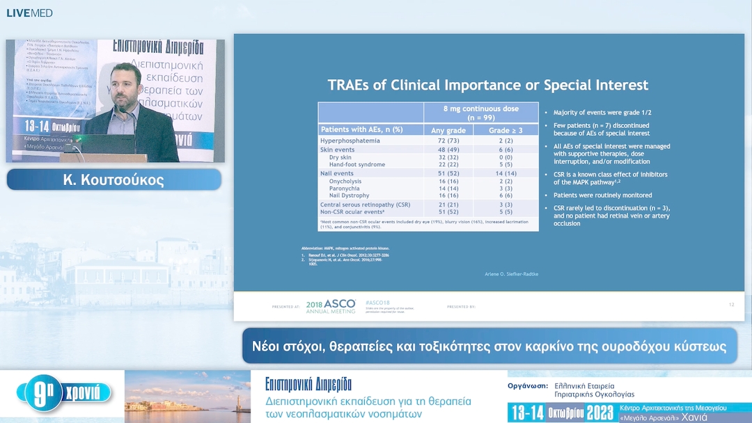 36 Κ. Κουτσούκος - Νέοι στόχοι, θεραπείες και τοξικότητες στον καρκίνο της ουροδόχου κύστεως